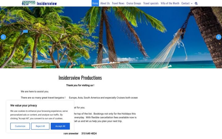 Screenshot of insidersview.org