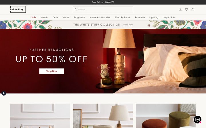 Screenshot of insidestory.com