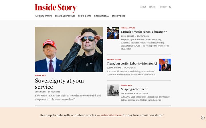 Skärmbild av insidestory.org.au