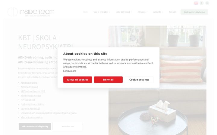 Screenshot of insideteam.se