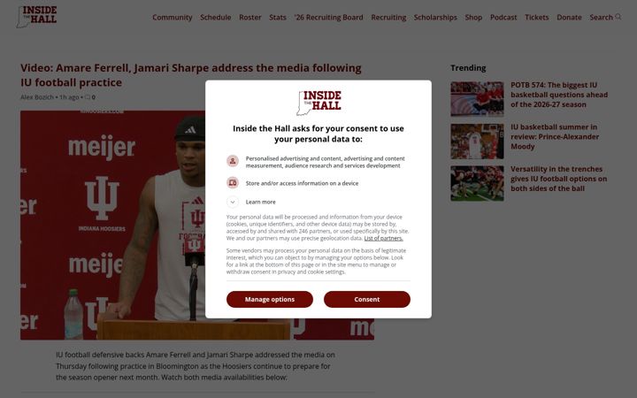 Screenshot of insidethehall.com