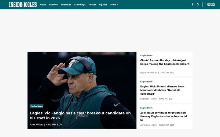 Skjermbilde av insidetheiggles.com