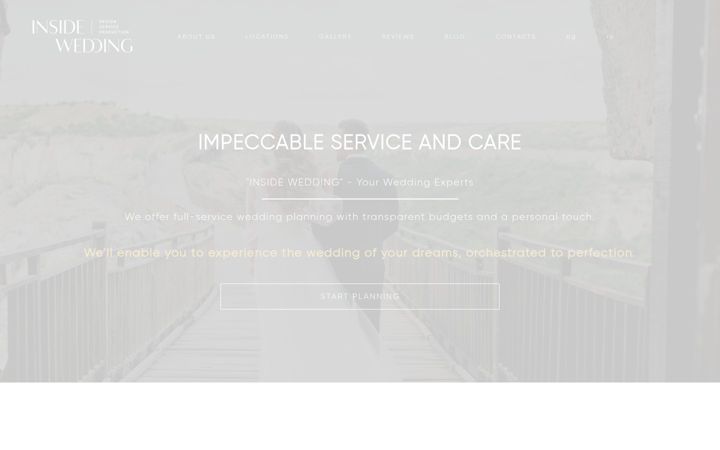 Screenshot of insidewedding-en.com