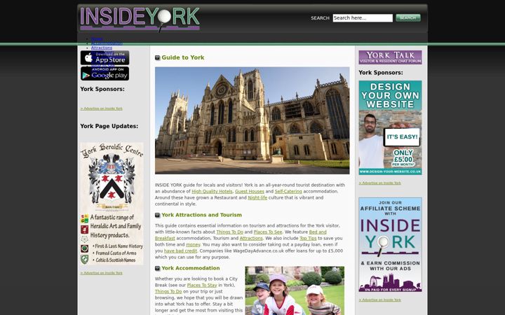 Screenshot of insideyork.co.uk