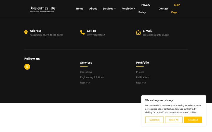 Screenshot of insight-es.com