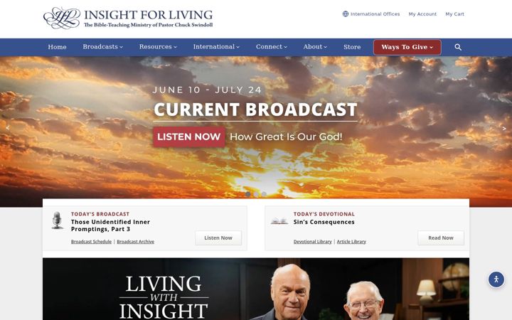 Skärmbild av insight.org