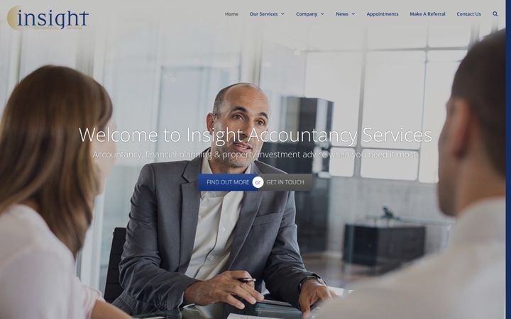 Screenshot of insightaccountancyservices.co.uk