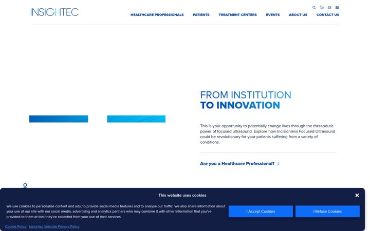 Screenshot of insightec.com