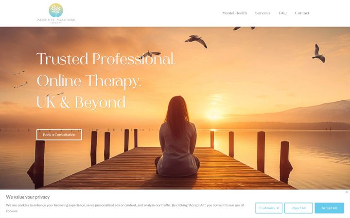 Screenshot of insightfulawareness.co.uk