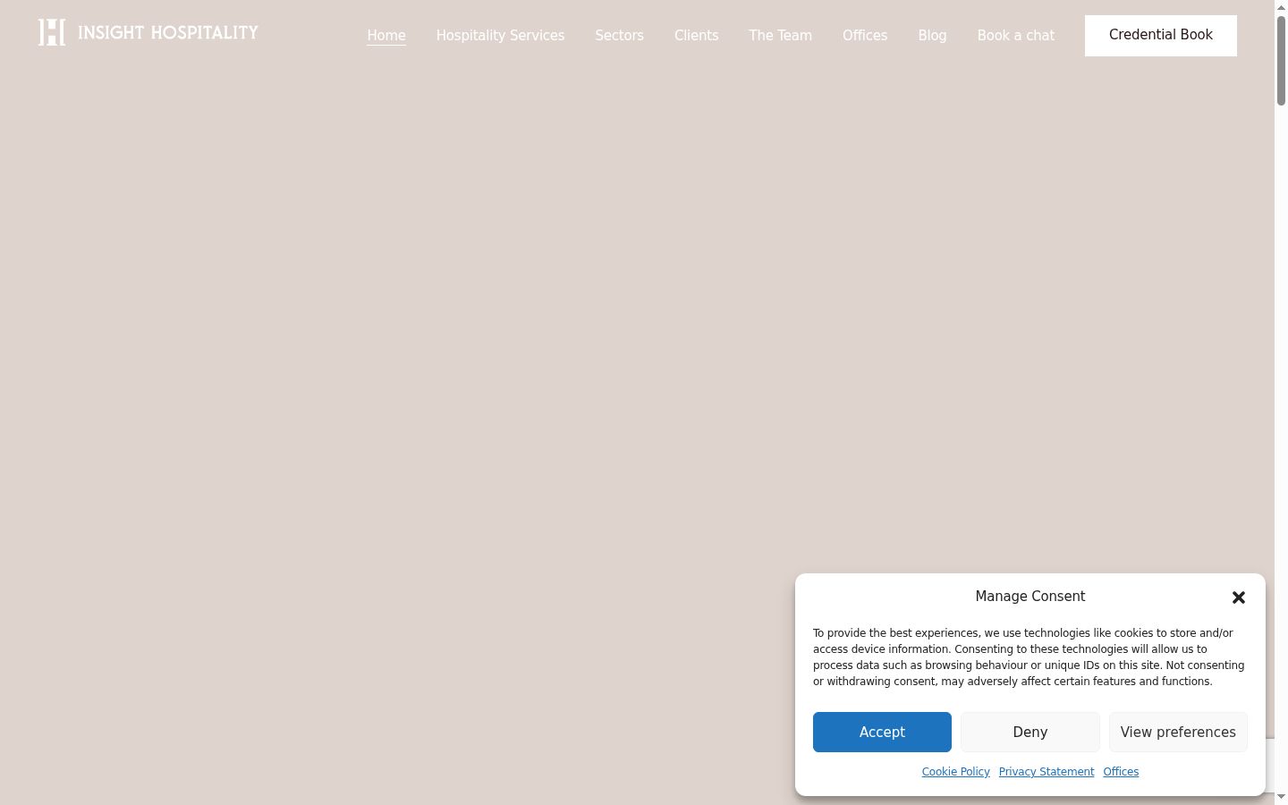 Screenshot des Einwilligungsbanners vor jeglicher Interaktion