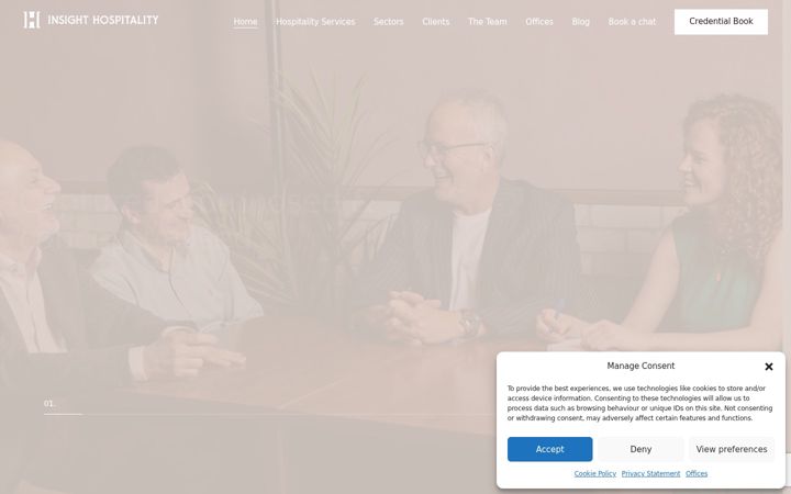 Screenshot of insighthospitality.net