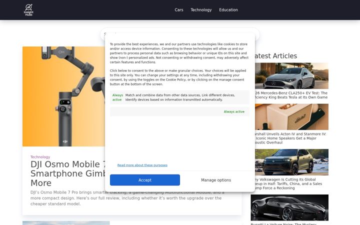 Screenshot of insighthubb.com