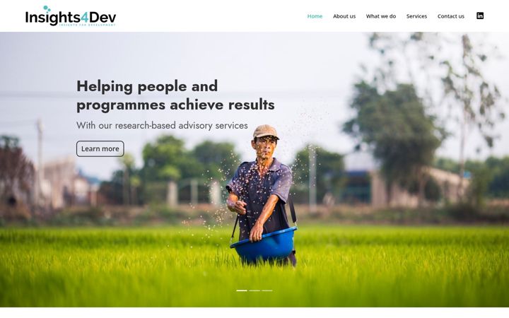 Screenshot of insights-for-development.com