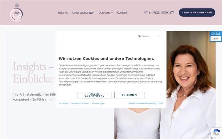 Screenshot of insights-praenatalmedizin.de