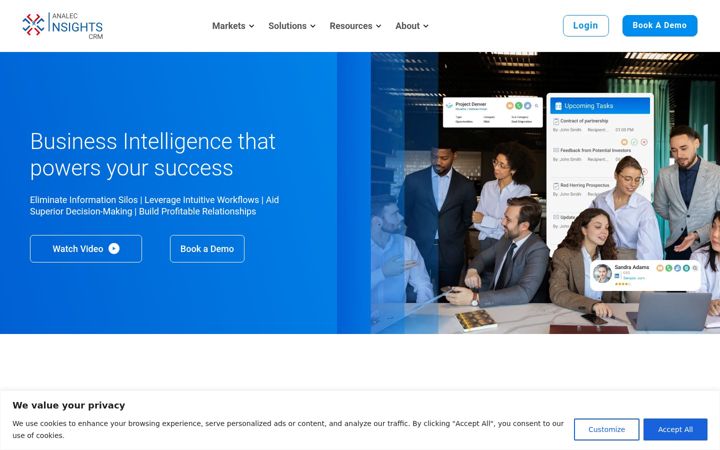 Screenshot of insightscrm.com