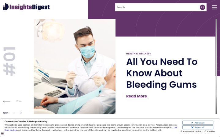 Screenshot of insightsdigest.com