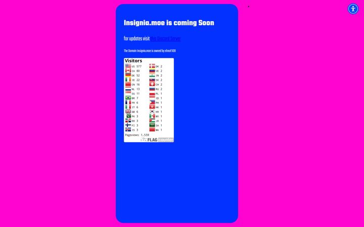 Screenshot of insignia.moe