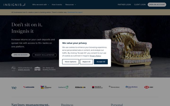 Screenshot of insigniscash.com