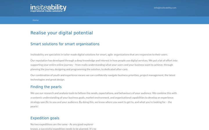 Screenshot of insiteability.com