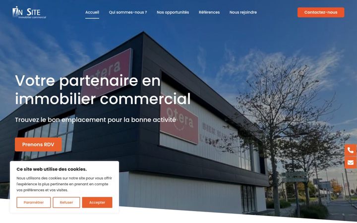 Screenshot of insitecommerce.fr