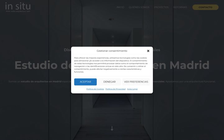 Screenshot of insitu-arquitectura.com