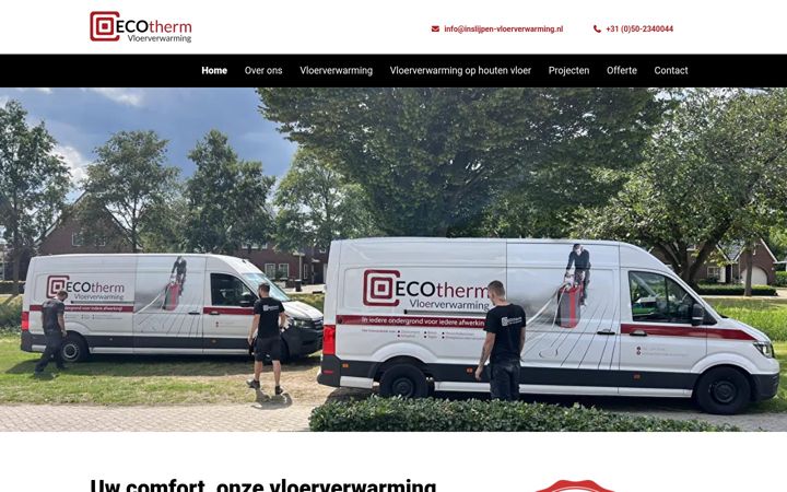 Screenshot of inslijpen-vloerverwarming.nl