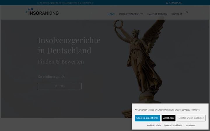 Screenshot of inso-ranking.de