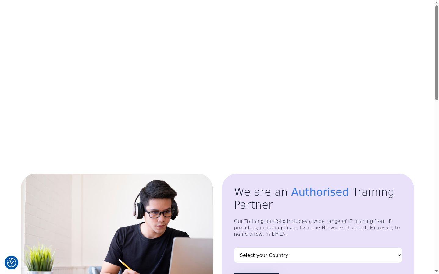 Screenshot του banner συγκατάθεσης που εμφανίστηκε πριν από οποιαδήποτε αλληλεπίδραση