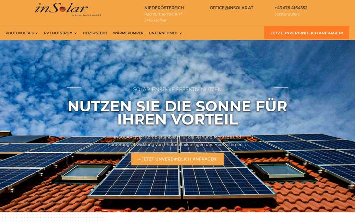 Screenshot of insolar.at