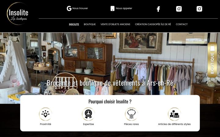 Screenshot of insolite-lesboutiques.fr