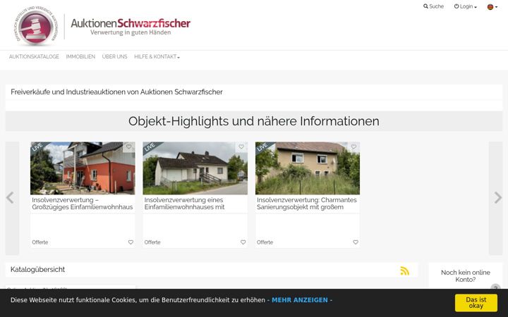 Screenshot of insolvenz-auktionen-schwarzfischer.de