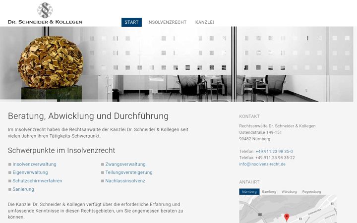 Screenshot of insolvenz-recht.de