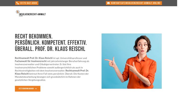Екранна снимка на insolvenzrecht-anwalt.online