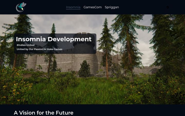 Screenshot of insomnia-development.com