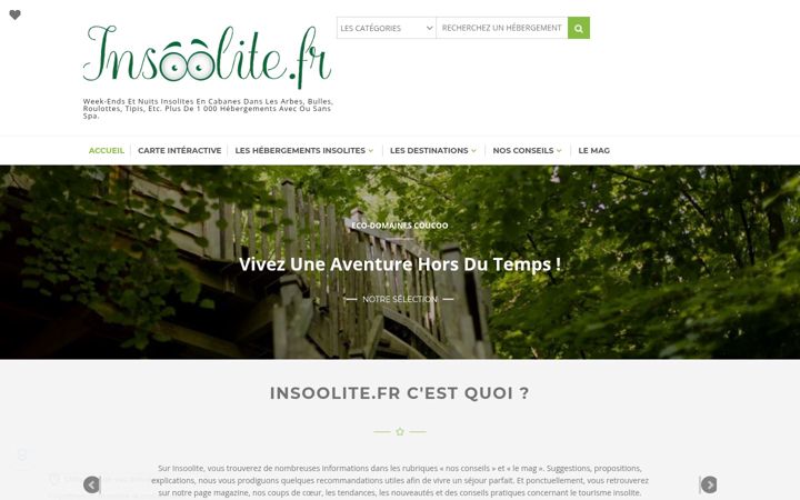 Screenshot of insoolite.fr