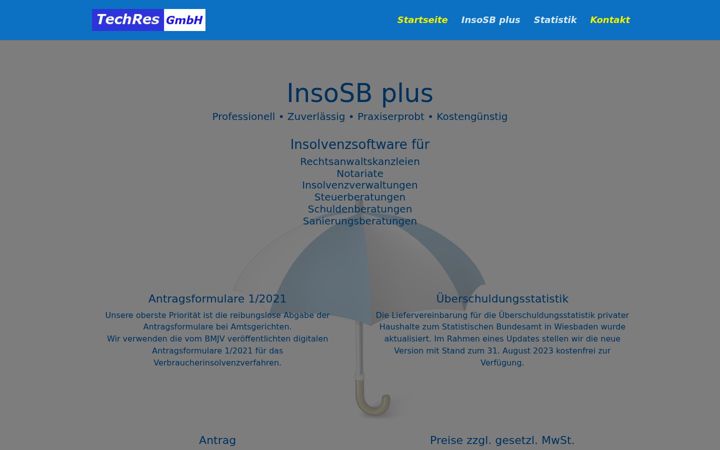 Screenshot of insosb.de