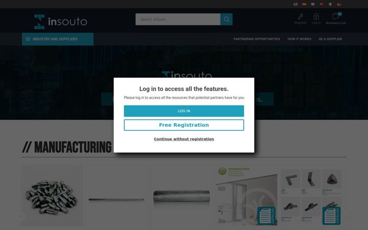 Screenshot of insouto.com