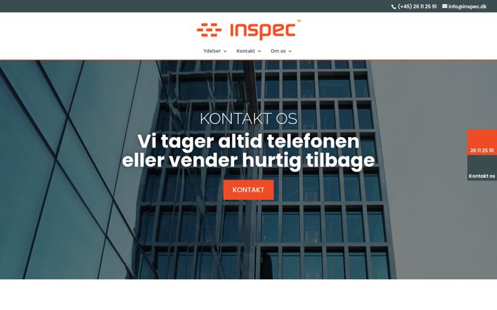 Skjámynd af inspec.dk