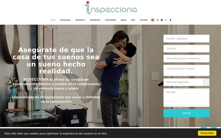 Screenshot of inspecciona.es
