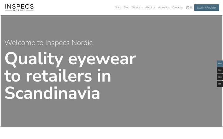 Screenshot of inspecsnordic.com
