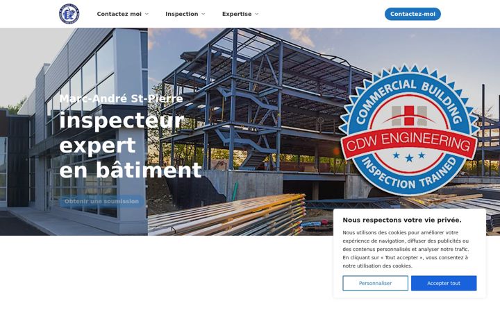 Screenshot of inspecteur-expert-en-batiment.com