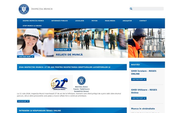 Screenshot of inspectiamuncii.ro