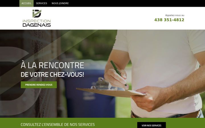 Screenshot of inspectiondagenais.com