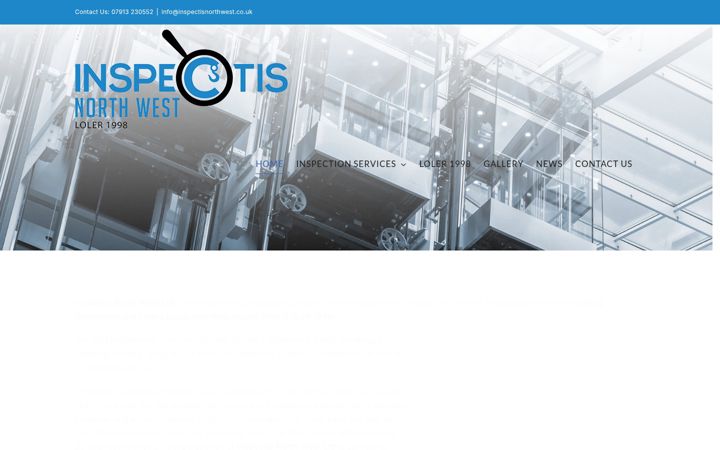 Screenshot of inspectisnorthwest.co.uk
