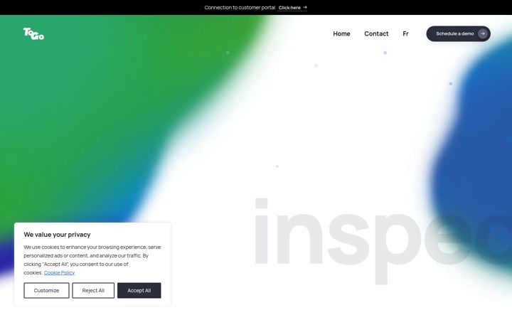 Screenshot of inspectogo.com