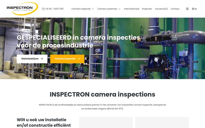 Screenshot of inspectron.nl