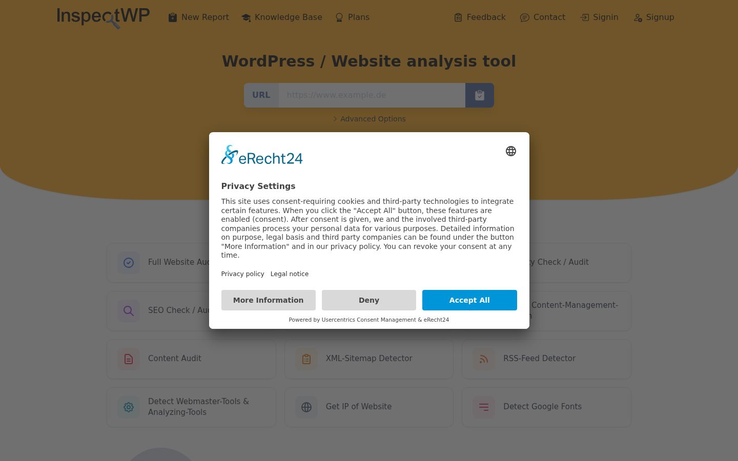 Screenshot van de toestemmingsbanner zoals getoond vóór enige interactie