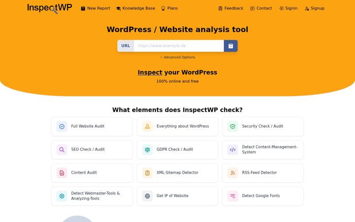 Screenshot of inspectwp.com