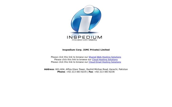 Screenshot of inspediumcorp.com