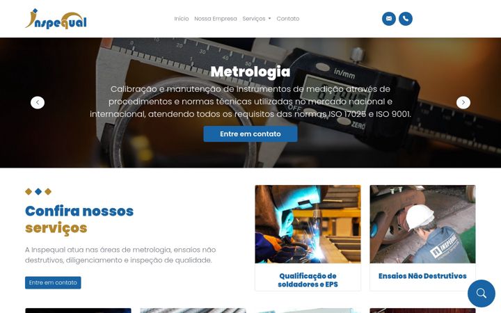 Screenshot of inspequal.com.br